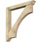 Ekena Millwork Westlake Traditional Rough Sawn Bracket w/ Offset Brace, Douglas Fir, 6"W x 44"D x 44"H BKT0604X44X44WTL01RDF - alternate 1